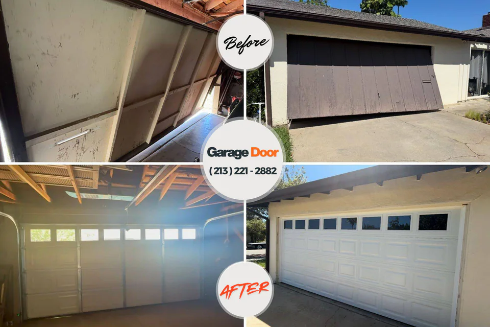 Before and after: garage door company Bel-Nor, MO